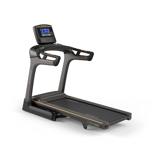 Matrix Fitness TF30 Treadmill with XR | 8.5' LCD | Club-Quality Folding Treadmill for Running, 5K & Marathon | Heavy-Duty Frame, Extra-Thick 20'x55' Deck, Industrial Cushioning