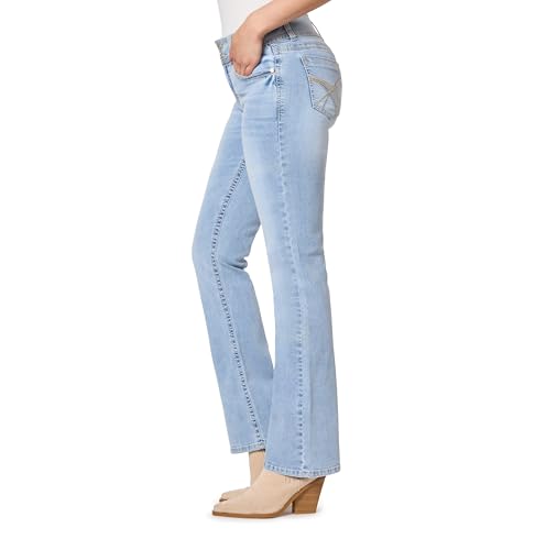Image of WallFlower Luscious Curvy Bootcut Jeans for Women, Mid-Rise Insta Stretch Denim, Size-Inclusive Juniors Jeans