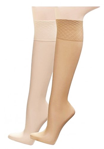 Gesundheits-knie-Fein-Strümpfe,30 den,verenfreundlich spezial-Komfortbund-ohne Gummidruck,mit Glanzeffekt, 5 Paar CH-718 (One Size, Schwarz)