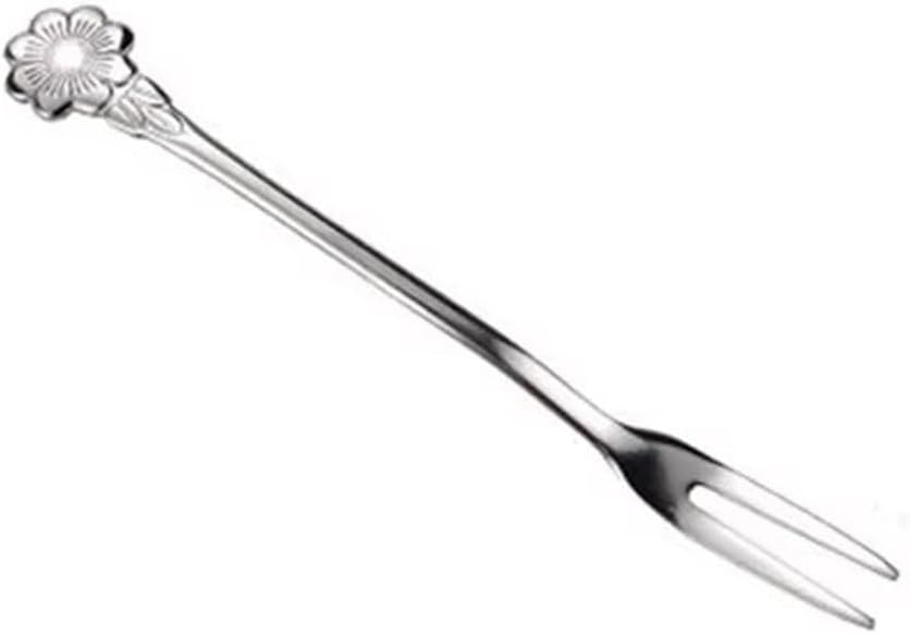 Stainless Fruit Forks Creative Snack Home Cake Dessert Fork 16PCS for Dessert Cake Cocktail(Silver)