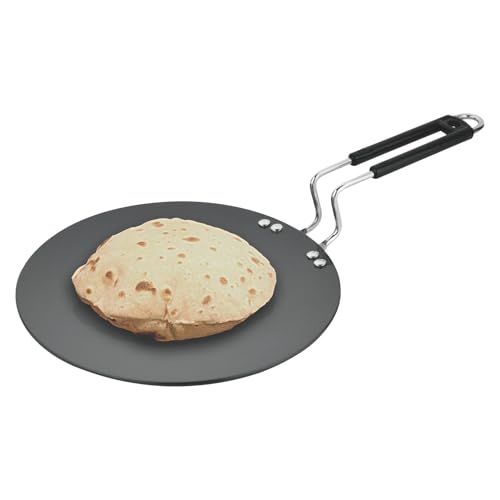 Image of Signoraware Opulent Concave Non Stick Roti Tawa | Gas & Induction Compatible | Prevent Sticking & Burning | Best for Everyday Use | Ideal for Making Chapatis, Dosa, Paratha & Pancakes (28cm | Steel)