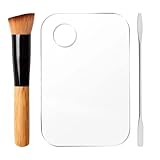 Set completo per il trucco: Questo set include una palette trasparente in acrilico di alta qualità, un pratico spatola in acciaio inox e un pennello professionale per fondotinta. Perfetto per ottenere un'applicazione impeccabile e soddisfare tutte le esigenze di make up in un unico kit