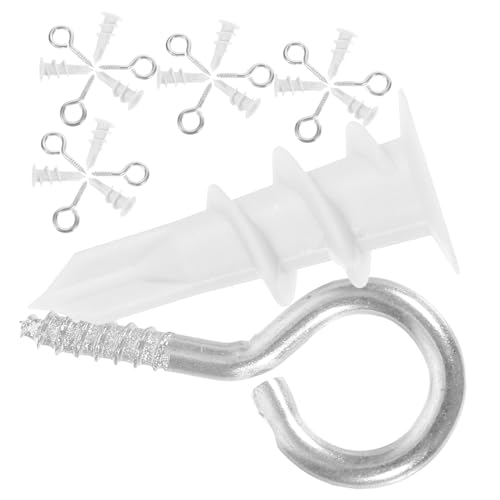 MUSISALY Drywall Anchors and Screws Kit 20 Sets Self Drilling Drywall Anchors for Wall Mounting