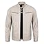 Ddge - Beige Leather Jacket Men