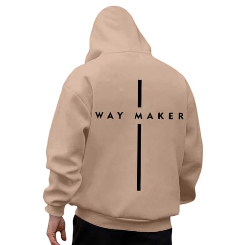 Munweiyu Y2K Sweat à capuche surdimensionné pour homme, avec imprimé lettre, couleur unie, à manches longues, pour loisirs, sport, entraînement, pull,...