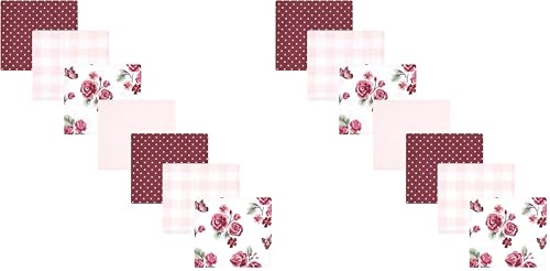 Image of Hudson Baby Unisex Baby Cotton Flannel Receiving Blankets Bundle, Sweet Roses, One Size (Pack of 2)