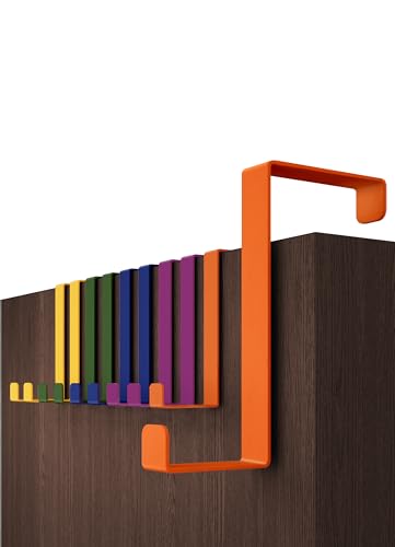 Menz Over Door Hanger - 10 pcs. Multicoloured - Coat Hooks 3.6 cm (1.4") + 4.1 cm (1.6") - Over Door Hook for Hanging Clothes Coat Rack