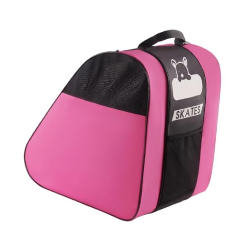 Bolsa para patines rosa con compartimentos de Oxford