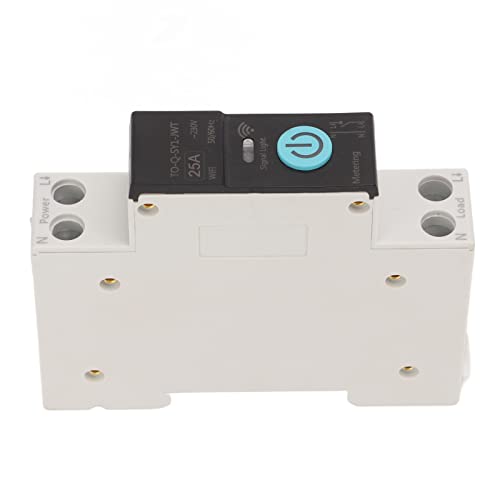 Listado y reviews de Interruptor riel din los mejores 5. 37 Disyuntor de Doble , Disyuntor WIFI, Disyuntor de Riel DIN Interruptor WIFI Inteligente Control Remoto del Teléfono Móvil 3 Modos de Temporización para la Casa (25A)