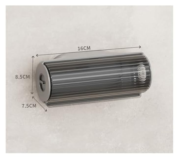 3 Pieces Trash Bag Holder Wall Mounted - Plastic Grocery Bag Dispenser Storage Box for Kitchen Bathroom Office - 16x7.5x8.5cm Organizer with Adhesive Tape (Gray/Black/White)