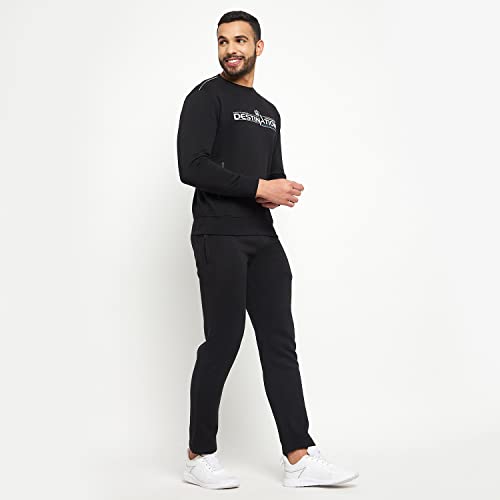 Image of Duke Stardust Men Round Neck Tracksuit (LF6028 Black M)