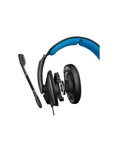 Image of Wired Over Ear Headphones with Mic (Blue /Black)