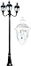 Dabmar Lighting GM9303-LED16-W Three Head Post Fixture 3 x 16W LED Lamp44; 85-265V - White
