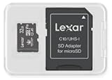 Trail Cams Galore Lexar 32GB Micro SD Card Micro SDHC UHS-I Flash Memory Card with Adapter, 100MB/s, C10, U1, A1, V10, Full HD, 4K UHD, High Speed TF Card (32GB x1)