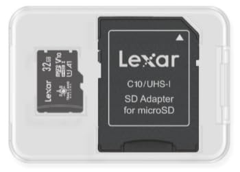 Trail Cams Galore Lexar 32GB Micro SD Card Micro SDHC UHS-I Flash Memory Card with Adapter, 100MB/s, C10, U1, A1, V10, Full HD, 4K UHD, High Speed TF Card (32GB x1)