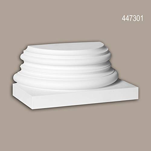 Pied de demi-colonne 447301 solution fissure socle polyuréthane 24 cm