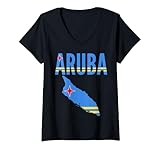 Photo Gallery donna aruban - bandiera della mappa del paese di aruba maglietta con collo a v Photo Gallery donna aruban - bandiera della mappa del paese di aruba maglietta con collo a v