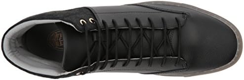 TCG Men's Premium Shoe Porter All Leather High Top Sneaker with Laces, Phantom, 40 Regular EU (7 US) | Image 4