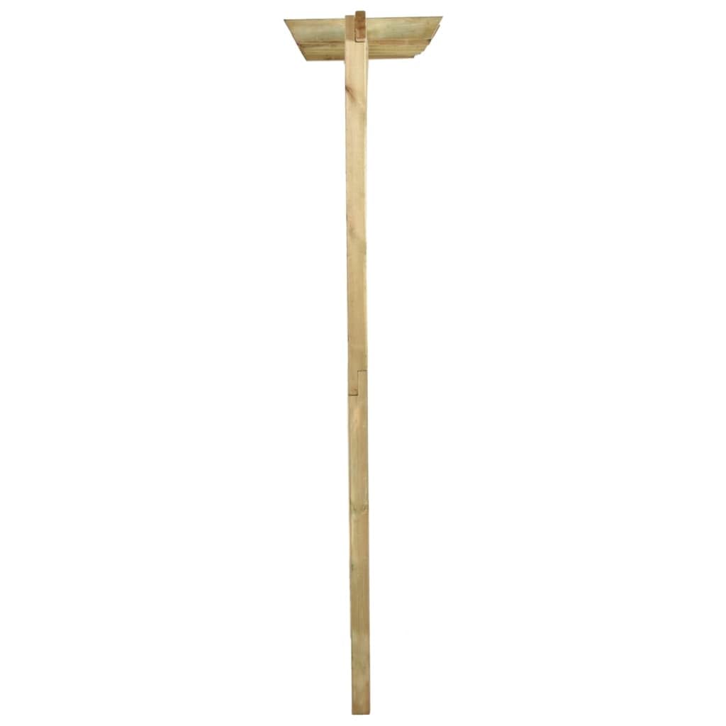 vidaXL Valla de jardín con pérgola Madera Pino impregnada 300x50x200cm