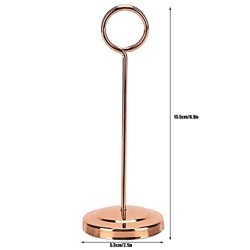 WNSC Clipe de imagem, suporte de número de mesa resistente ao desbotamento de aço inoxidável estável