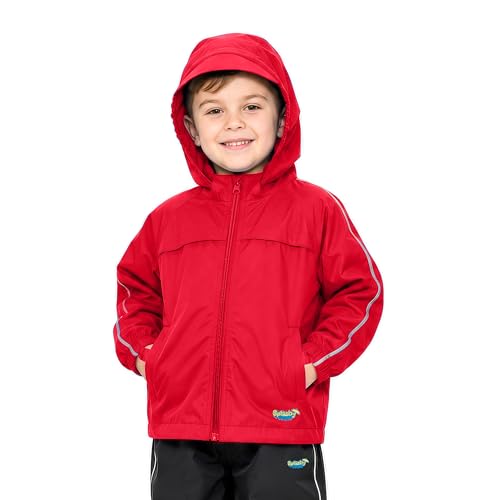 Image of Splashy Vented Waterproof Rain Jacket for Kids
