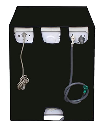 Image of Waterproof & Dustproof Front Loading Washing Machine Front Clear Cover Suitable for Normal IFB 6.5kg, 7 Kg, 7.5Kg & 8kG / 61X61X84cm Washing Machines (Grey) (5, Green)
