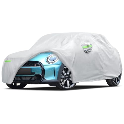 Image of Car Cover Custom Fit for 2014-2026 Mini Cooper /Cooper S 2-Door, Migaven Waterproof Full Exterior Cover Sun Rain Protection with Door Zipper and Cotton Lining