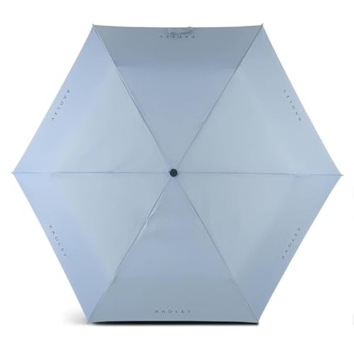 Parapluie pliable femme RADLEY London Superlite bleu fumé compact pour le quotidien
