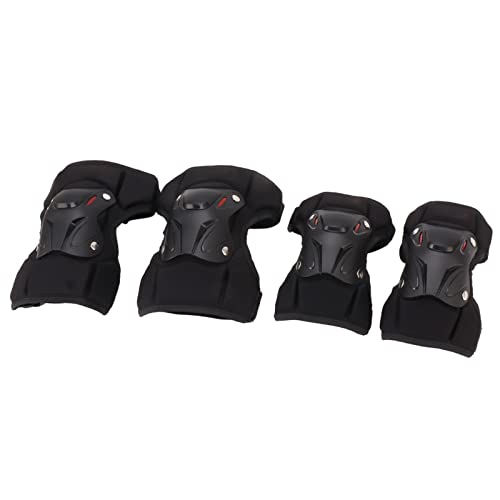 Adult Knee Elbow Pads, Knee Elbow Pads Set Ergonomic Protective Breathable With Push Nails For Skateboarding Skiing For Sports Crowd #TOP16
