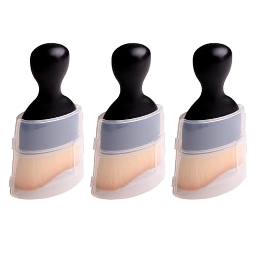 ApollOptimum 3 PCS Car Brush Interior with Cover,Detailing Brush for Car Dashboard, Screen, Airconditioning Vents, Scratch-Free Car Detailing Brushes