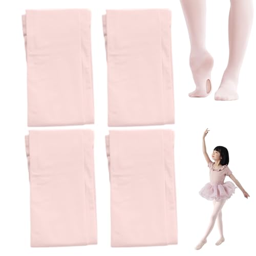 Collants de ballet convertibles anti-frottement avec trous sous les pieds pour jeunes filles
