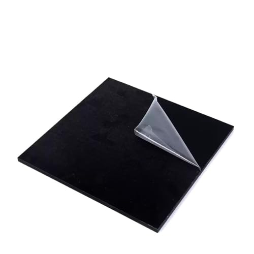 Panneau en fibre de verre noir de 8x200x200mm pour projets de decoration