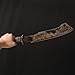 SV 0182 Handmade cast Manganese Steel 52HRC Machete Sharp, Full Tang, Outdoor Hiking, Hunting, Camping, Hiking, Survival, Leather Sheath, 19.9 inches