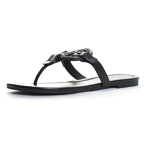 Tory Burch womens Miller Pave Slippers, Perfect Black, 72