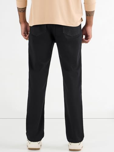 Image of Bewakoof Men's Slim Straight Fit Jeans