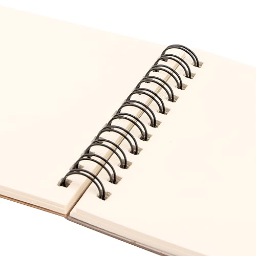 ZEONHEI 20 Pack A6 Blank Spiral Sketch Books, 30 Sheets / 60 Pages of 160gsm Plain Paper Notebook Drawing Pads - Image 4