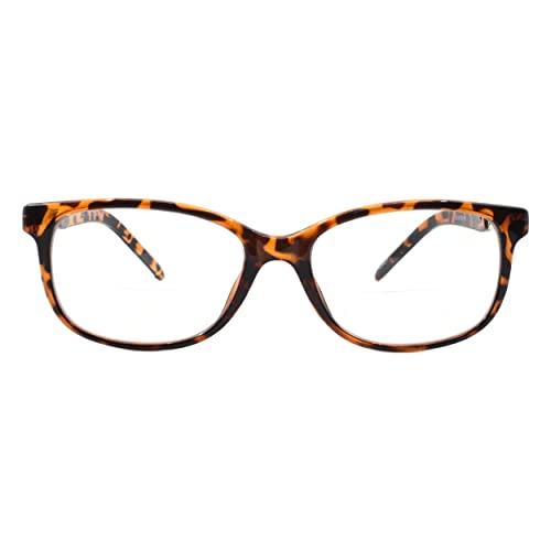 Pastl Womens Bifocal Reading Glasses Magnified Reader Clear Lens Tortoise +2.00 #TOP1