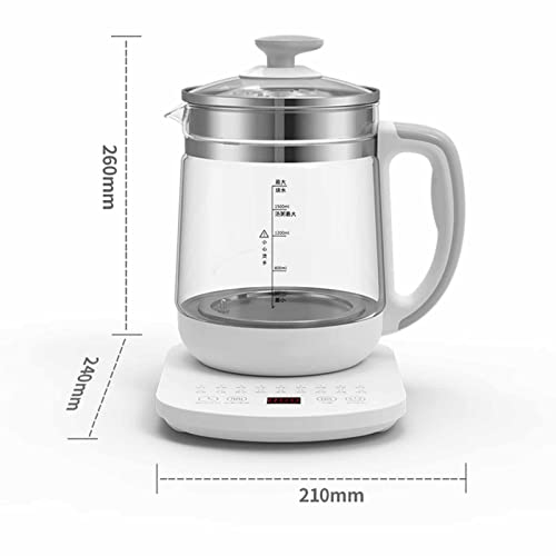 Tetera eléctrica de vidrio borosilicato 1.8L miniatura 7