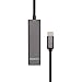Produktbild AISENS  A109-0403  HUB USB 3.1 USB-C Stecker auf 4 TIPO A Buchse, grau, 15 cm