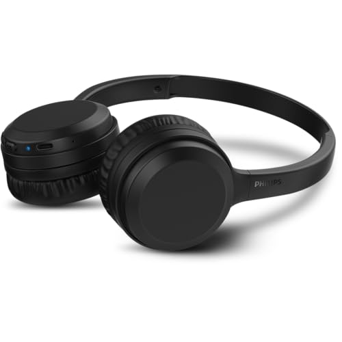 Headphone Philips bluetooth on-ear com microfone e energia para 15 horas na cor preto TAH1108BK/55 glide