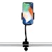 Stroller Phone Holder, Universal Gooseneck Flexible Long Arm Lazy Hands Free Phone Mount Clamp, Stroller Clamp Compatible with iPhone,Android, Galaxy, 360 Degree Rotation,Perfect for Moms on The Go