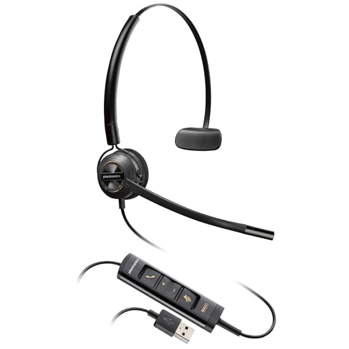 POLY EncorePro 545 Casque USB-A/C Monaural idéal pour le télétravail dynamique - 3