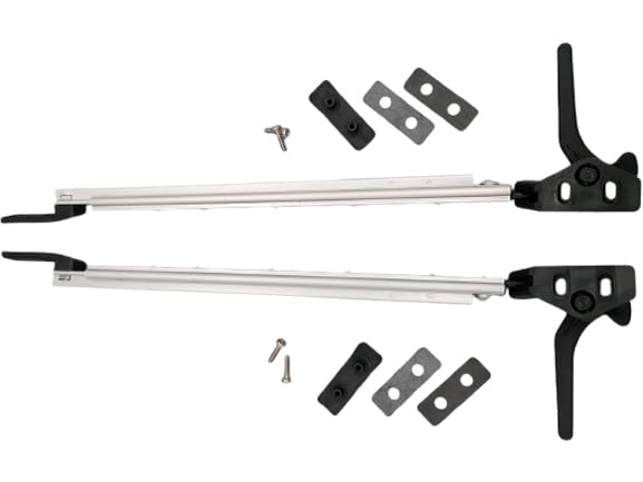 CR-MOESANCO® Kit Compases Derecho + Izquierdo para Caravana 27,6cm, Brazo para Ventana Autocaravana Soporte Sujeción 276mm Soporte Elevación