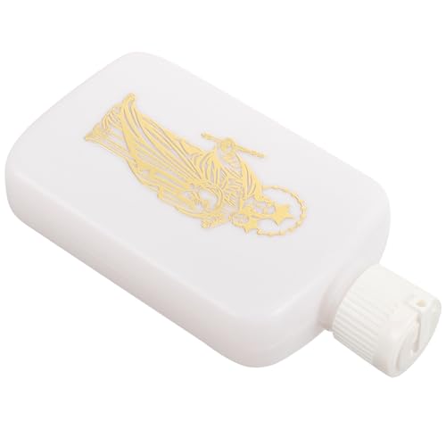 NIYANGLE Botella Decorativa para Agua Consagrada de Plástico Blanco de 100ml, Portátil, a Prueba de Fugas, Adecuada para Decoración de Iglesia y Celebraciones Religiosas