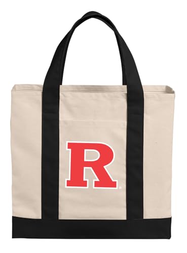 Broad Bay Rutgers Tote Bag - OFFICIAL Canvas Rutgers University Totes