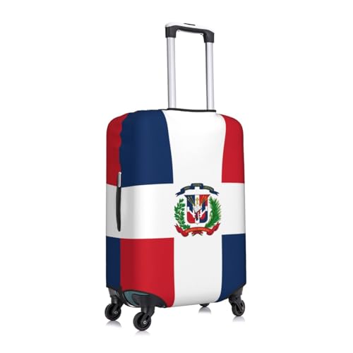 Dominican Republic Flag Luggage Cover For Travel Suitcase Protector Fits 18-32 Inch Case X-Large2