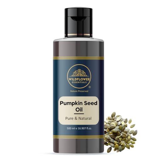 Image of Pumpkin Seed Oil Cold Pressed 100% Pure & Natural (500 ml) For Face, Hair, Skin, Body