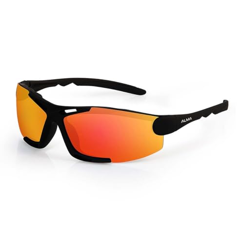 Óculos de Sol Esportivo UV400 Uyuni Laranja Alma Genius