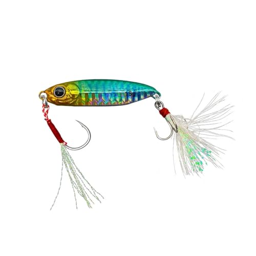 Leurre de pêche en métal au lancer lointain avec hameçon piquant swimbait 15g