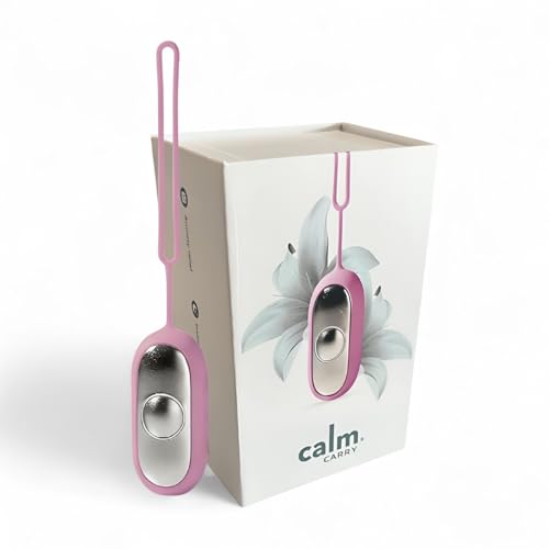 Glowco CalmCarry Sleep Aid Device Handheld Microcurrent Relaxation Tool Supports Calm Focus & Gentle Relief USB Rechargeable Portable Wellness Device for Adults & Kids | Pink Calm Carry